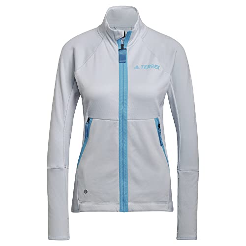 Image of adidas womens Terrex Tech Fleece Light Hooded Hiking Jacket
