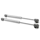 Plateado mate 2 X Mprofi MT® Piston A Gas Para Mueble Neumático Amortiguador De Gas Para Gabinete 100 N Longitud De 247 mm