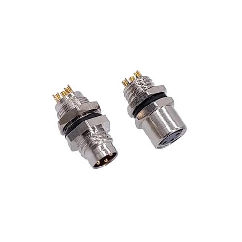 Conector M8 de 3 pines macho para montaje en panel de automatización 5