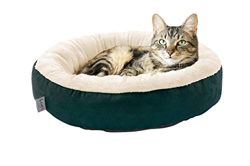 Love's cabin Round Donut Cat and Dog Cushion Bed, 20in Pet Bed