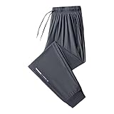 Pantalón Chándal Hombre - Pantalones Hombre Pantalones Largos para Hombre Deportes Y Ocio Verano Finos Sueltos Y De Secado Rápido Pantalones Haren (Grey XXXXXXXL)