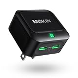 USB C Charger Block 45W, Dual Port Flat Wall Charger Fast Charging Block