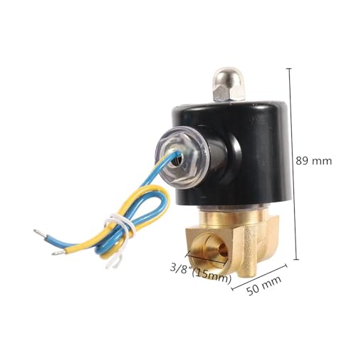 Électrovanne 3/8" laiton normalement fermée 12V unidirectionnelle