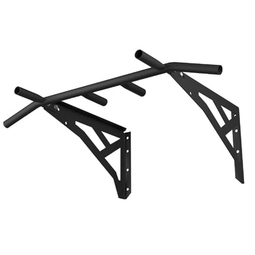 QLS Klimmzugstange mit Multigriff 110 cm Professionell Tragkraft 200 Kg Stahl Wandmontage Workout