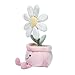 Lambs & Ivy Daisy Dreams Poseable Flower Pot Plush Stuffed Animal Toy - 11 Inch
