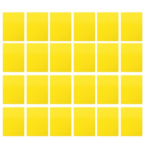 Étiquettes de prix promotionnelles jaunes en papier couché pour affichage marché - Lot de 100