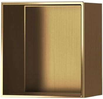 シャワーニッチ、ステンレススチールシャワーニッチ12.6インチ x 12.6インチ x 4.9インチ、バスルームシェルフ内蔵、シング