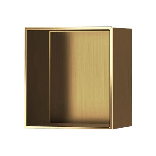 Niche de rangement de douche or mat pour une salle de bain moderne