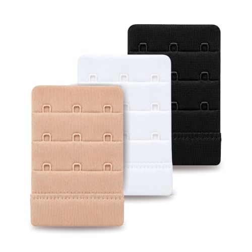 Image of Fashion First Aid Brah! Extenders (3-Pack) - Adds Security, Breathing Room to Tight Bras - Soft Microfiber Bra Extender Pack