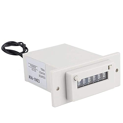 Image of 6-Digit Electromagnetic Counter, DC 12V Powered, for Counting Production, RPM or Events in Industrial and DIY Applications