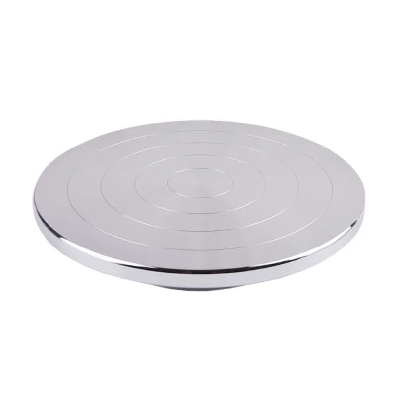 Töpferscheibe,Drehscheibe Töpfern Doppelseitige Verwendung Aluminiumlegierung Drehteller Keramik Ton rotierende Töpferscheibe(25CMX15CM)