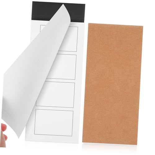 SOPOTUTU 2個 便?? 冊 ポケットメモパッド 牛? 黒カバー付き 細かい方眼入