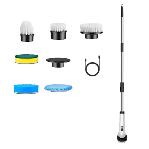 Brosse de nettoyage électrique multifonction rotative pour toutes surfaces