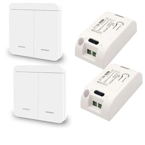 Interrupteur mural sans fil 433 MHz RF pour ajouter un va-et-vient sans percer ni câbler vos murs