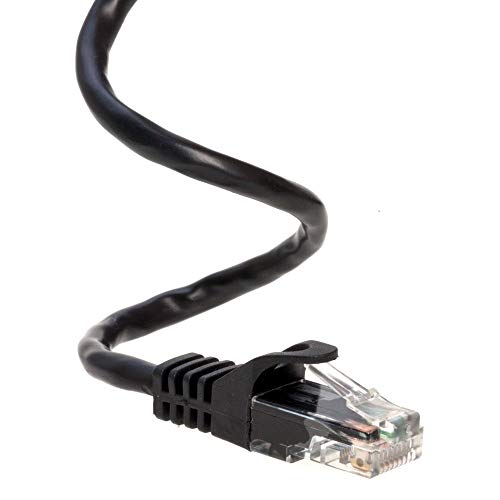 Cables Direct Online 25Ft Black Cat5E Ethernet Network Patch Cable Internet Wire For Modem, Router, Pc, Tv, Consoles #TOP4