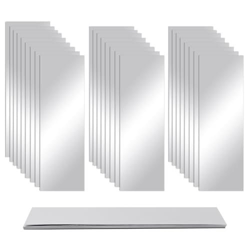 Image of OLYCRAFT 27Pcs 9 Sizes 304 Stainless Strips Sheets Rectangle Stainless Steel Strips Metal Shims Shim Stock Assortment Metal Shim Stock for Kitchen Trim Gap Filler Tools Home Improvement