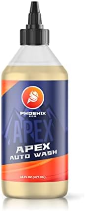 Phoenix E.O.D. Apex Auto Wash - 16oz - pH Neutral Soap - contains no dyes, fragrances, or “optical” additives - thick, highly lubricious suds that gently and effectively lift dirt and grime