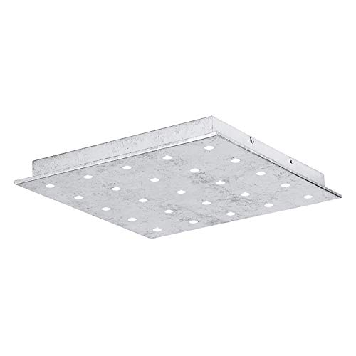 Preisvergleich Produktbild EGLO Deckenlampe Vezeno 1 Deckenleuchte Silber Wandlampe 47x47 cm Wandleuchte