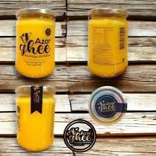 AzorGhee - (Ghee Clarified Butter - Azores Island origin - The land of the happy cows) Burro chiarificato Ghee - Origine delle Isole Azzorre - La terra delle mucche felici - 470gr Barattolo di vetro