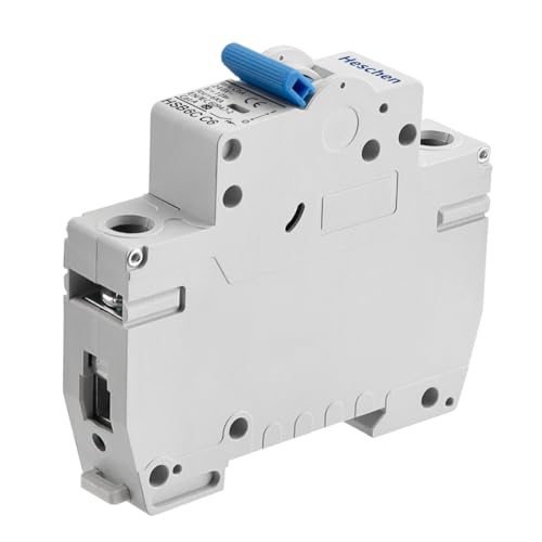 Heschen Leitungsschutzschalter HSB6C, 6 Ampere Strom, 1-polig, Typ C, 6 kA Schaltleistung, DIN-Schienenmontage