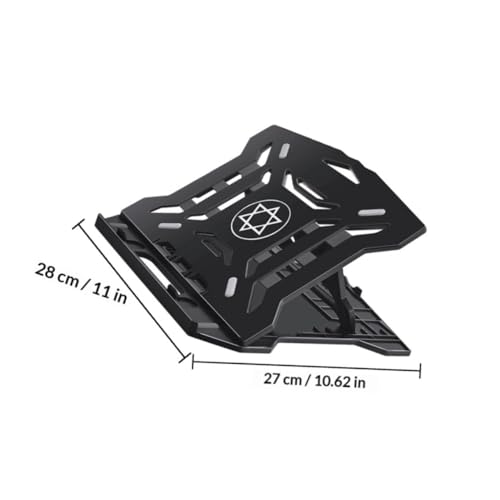 Soporte portátil plegable para notebook balacoo negro miniatura 2