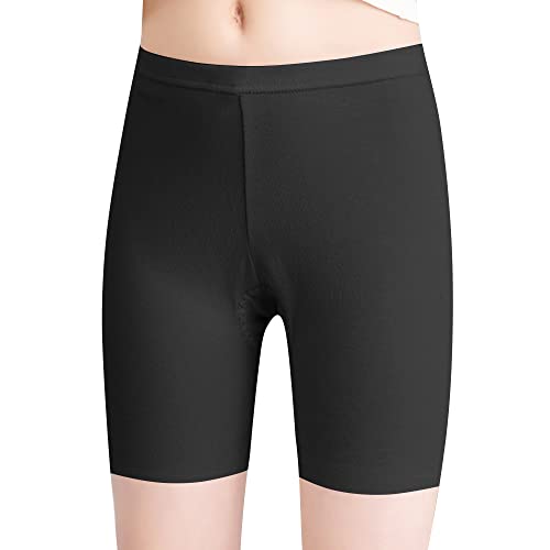 L&K-II Mallas niña Culotte Corto Ciclista de algodón Culotte Verano Uni Color Negro 158/164
