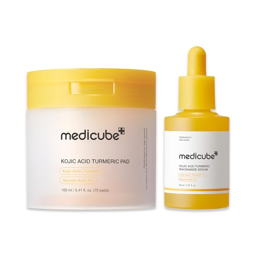 medicube Kojic Acid Renew & Smooth Duo - Kojic Acid Serum and Toner Pad