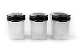 Original Tupperware Tupperware Gewürz-Zwerge 120 ml (3) schwarz Gewürz Behälter Gewürzbehälter klein