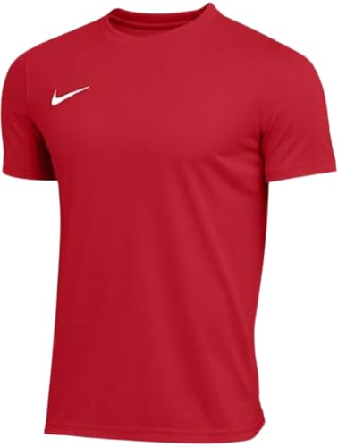 Nike Men's Park Short Sleeve T Shirt (Red, Medium)
