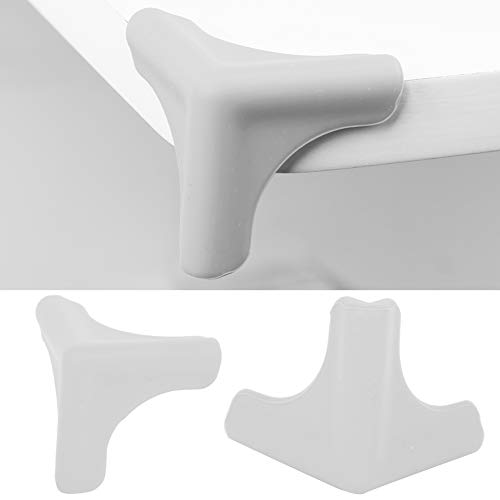 Image of Safety Corner Guards, Removable Silicone 4PCS Protectors, for Furniture(Range Hood Anti-Collision Angle-Gray)