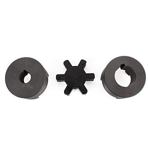 Autojare LZQ-002 1/2 Inch To 7/8 Inch L075 Flexible 3-Piece L-Jaw Coupling Set & Buna-N Nbr Rubber Spider thumb #4