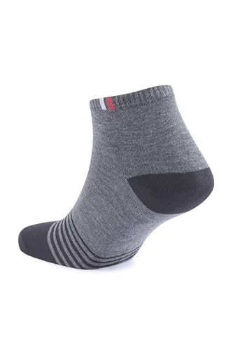 SJeware Polyester 5 Pairs Stripped Ultra Soft Ankle Length Socks For Men & Women, Multicolor, Pack Of 5, Free Size,105