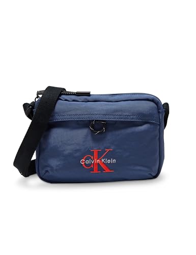 Calvin Klein Bold Camera Bag Lv04d3117g, Crossover Uomo, Blue (Moonlit Ocean), One Size