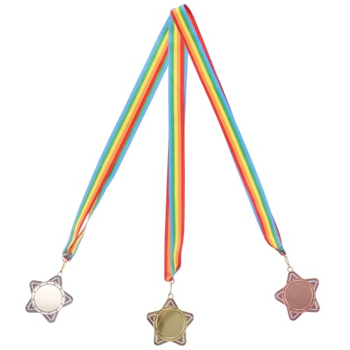 Medallas escolares para niños kit de 3 de aleación contra plástico roto