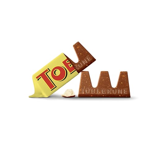 Toblerone Tiny Swiss Milk Chocolate with Honey and Almond Nougat Minis, 168 grams Sharing Pack