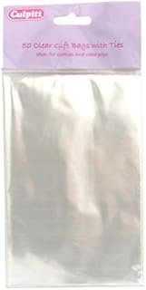 Culpit Clear Cake Pop Bags with Silver Tie Pack of 50