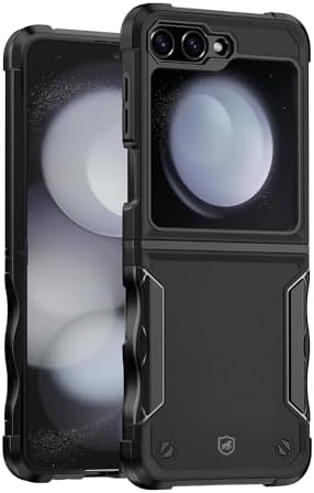 Gshield Capa Case Capinha Armorgear com Lateral Antiderrapante e Proteção Anti-impacto para Samsung (Preta, Galaxy Z Flip 5)