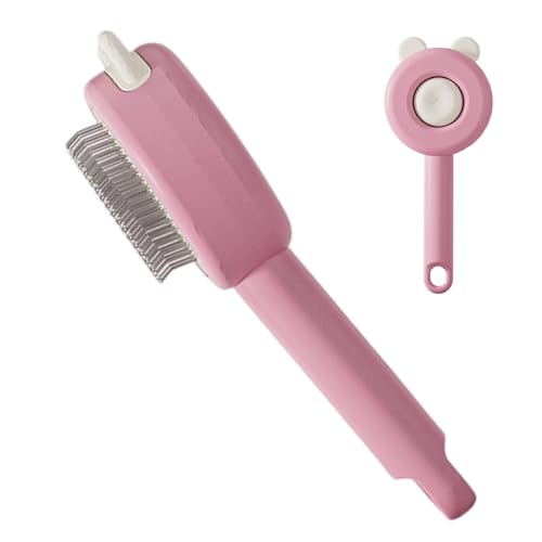 Spazzola Slicker per Cani - Con Pulsante Sgancio Antiscivolo,Pettine Togliere Pelo Per Cuccioli | Per Pulizia Cani Gatti a Pelo Lungo Corto Bagno Toelettatura