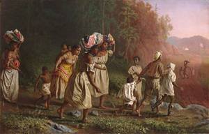 Peinture à l'huile On to Liberty 1867 Theodor Kaufman reproduction haut de gamme 30x36 pouces