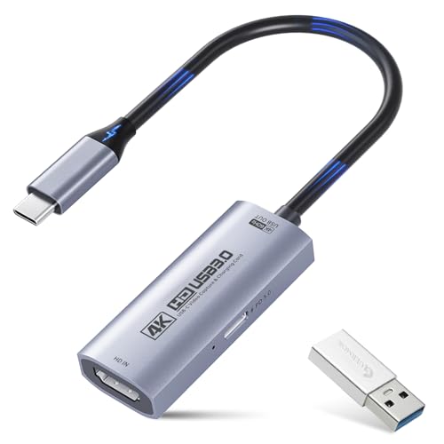 Guermok 4K USB3.0 Video Capture Card for Streaming