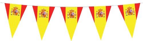 Espa Guirlande fanions Drapeaux espagnols 5 m - Coloré - Taille Unique