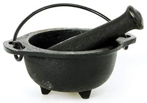 Circuitoffice Cauldron Cast Iron Mortar Set
