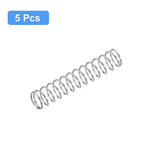 Image of uxcell 5Pcs Compression Spring 304 Stainless Steel 9mmOD,0.8mmWD,45mmFL