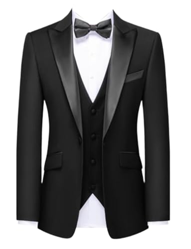 Costume trois pièces homme pour mariage et bal veste à revers de pointe contre les faux plis