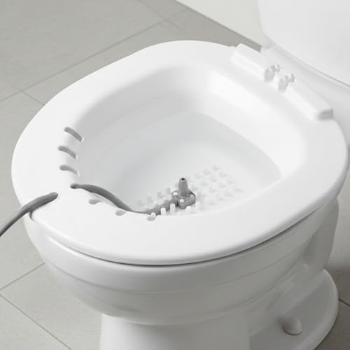 Image of THE HEAL COMPANY Sitz Bath Tub for Hemorrhoid, Piles, Fissure, After Delivery. Sitz Bath Tub for Adults. Hip Bath Tub for Western Toilet