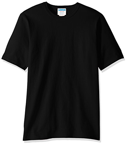 Champion LIFE mens Life Heritage Tee T Shirt, Pure Black, Small US