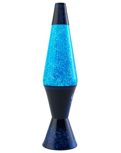 Image of Spencer Gifts Lava Lamp - 17 inch Corpse Bride - The Original Motion Lamp - Blue Glitter Wax and Blue Liquid with Corpse Bride Image Printed Base Exclusive