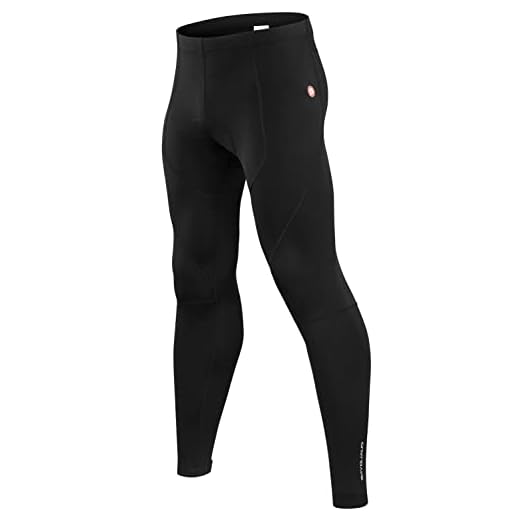 qualidyne Men's Winter Fleece Bike Cycling Pants 4D Padded Cold Weather Bicycle Tights Outdoor Biking Leggings