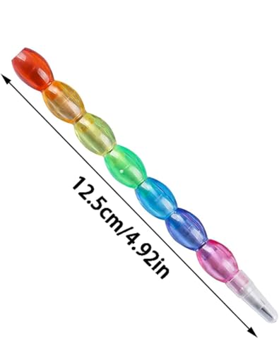 Image of Moti Pencil (8 PCS) Moti Pearl Stacking Non Sharpening Pencil, Beautiful Design, Long Lasting, Kids, Birthday, Return Gift(HFE8)