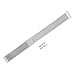 HARFINGTON Stainless Steel Mesh Watch Band 16mm Quick Release Adjustable Strap Magnetic Clasp for Men Women, Silver